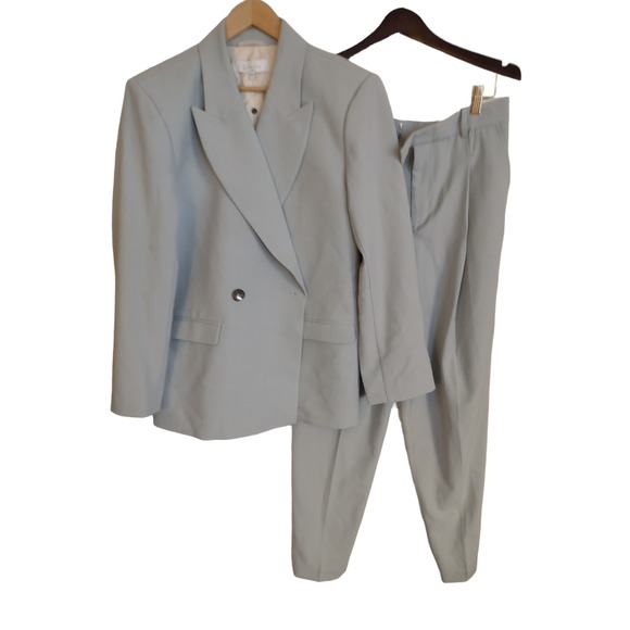 L'Academie Kaya Light Blue Blazer and Prudence Trouser SET NWT ($785)(REVOLVE) - Picture 5 of 16